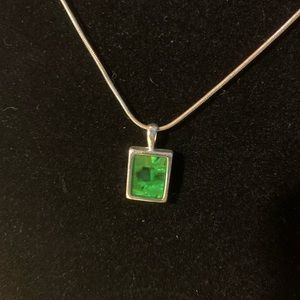 Emerald green necklace
